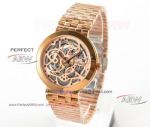 TW Factory Swiss Replica Piaget Altiplano Skeleton Watches With Rose Gold Skeleton Dial 